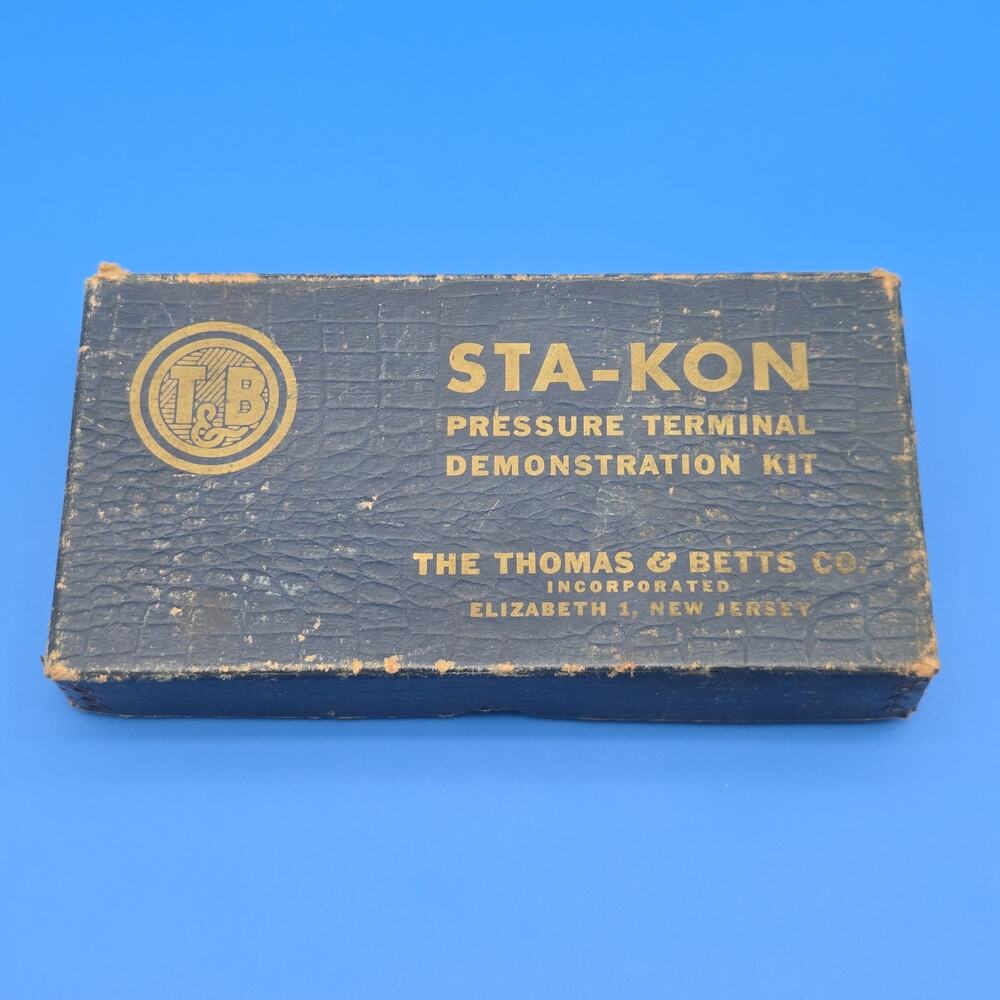 VTG Thomas & Betts STA-KON Pressure Terminal Demonstration Kit Salesman Sample